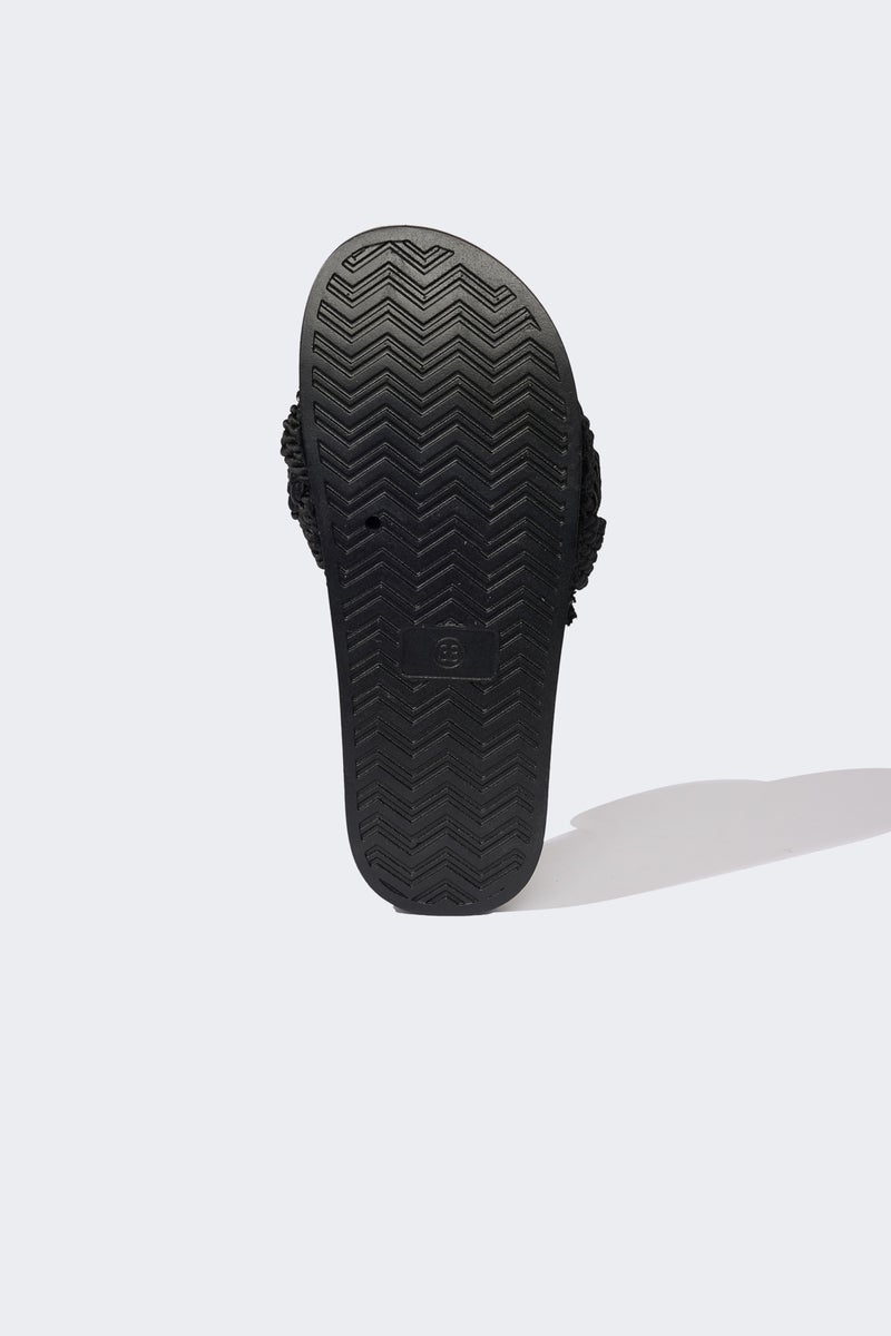 DeFacto Black Woman Woman High Sole Single Strap Slippers Casual - Image 4